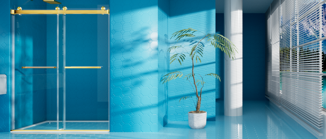 MCOCOD Soft-Closing Frameless Glass Shower Doors