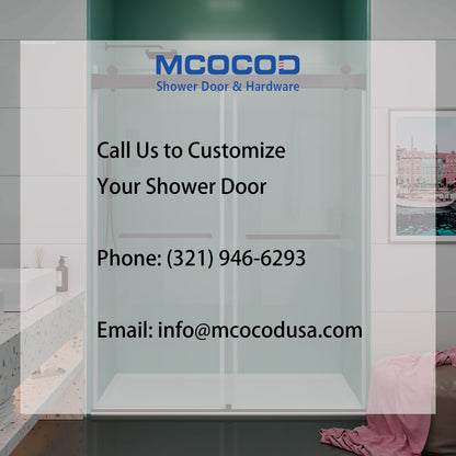 Customize MCOCOD SS04 Single Sliding Frameless Glass Shower Door