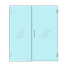 Frameless Swing Door at Right side --H06-2