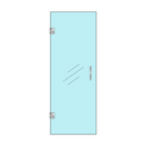 Frameless Single Shower Swing Door-- H06-S