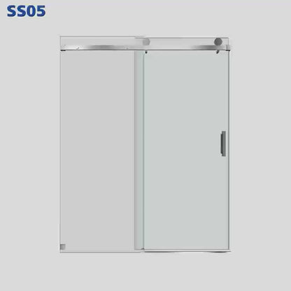 MCOCOD SS05 Single Sliding Frameless Shower Door Product Display Video
